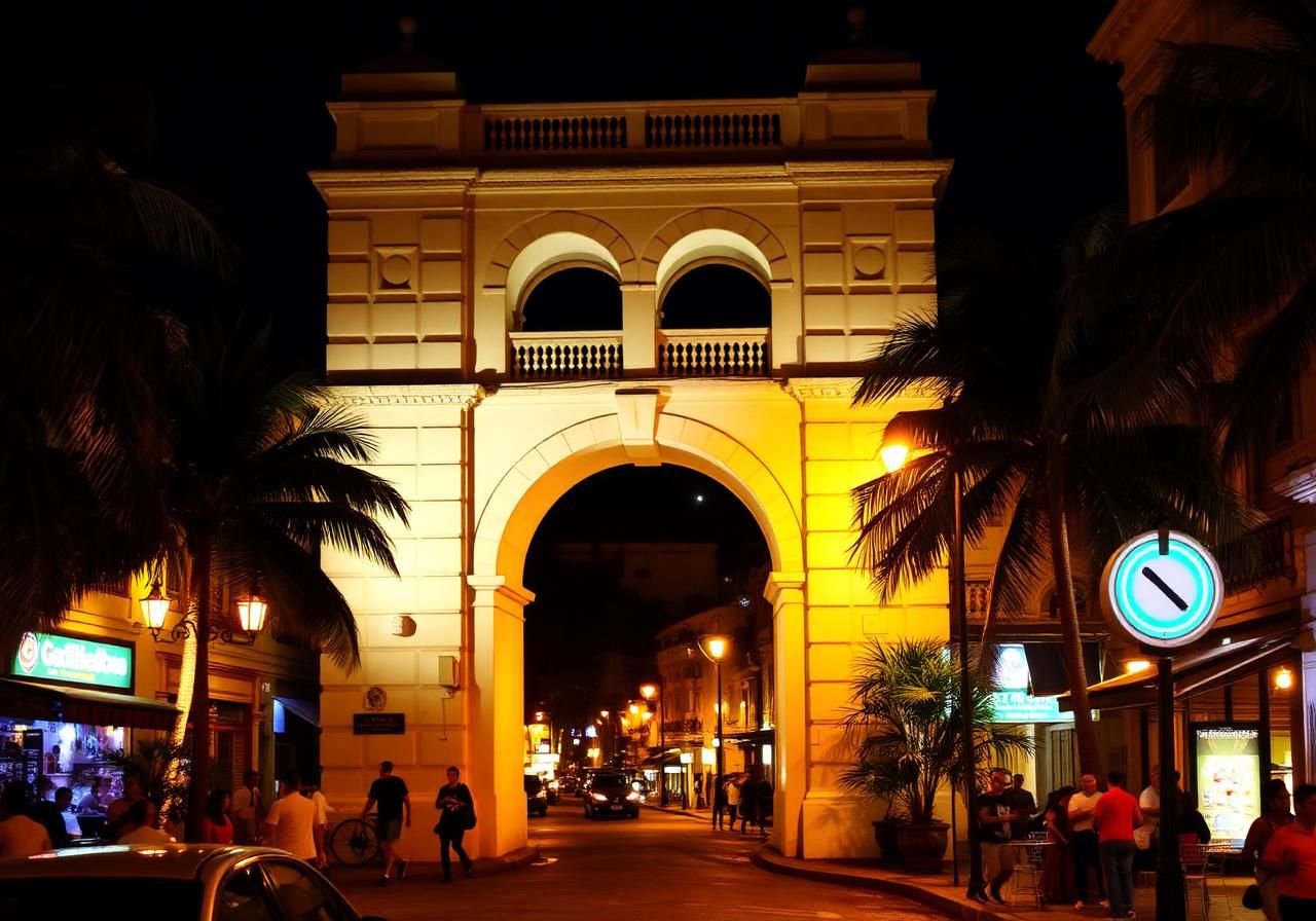 Lapa Arches at night