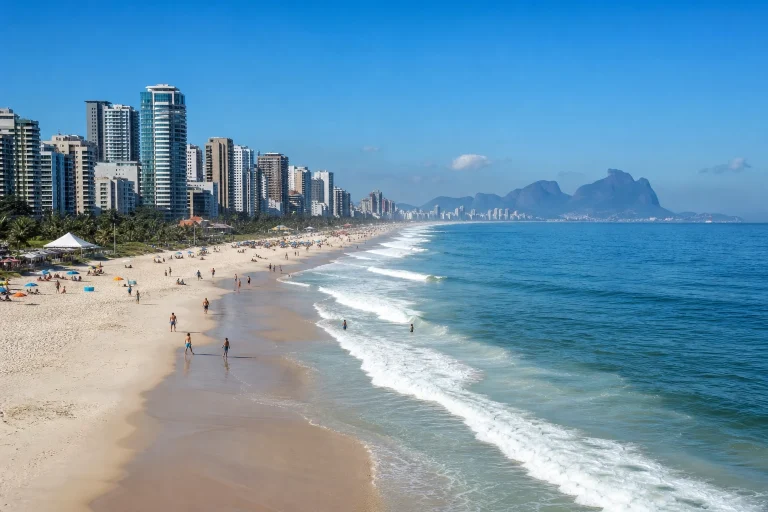 Barra da Tijuca coastline and beach in Rio de Janeiro