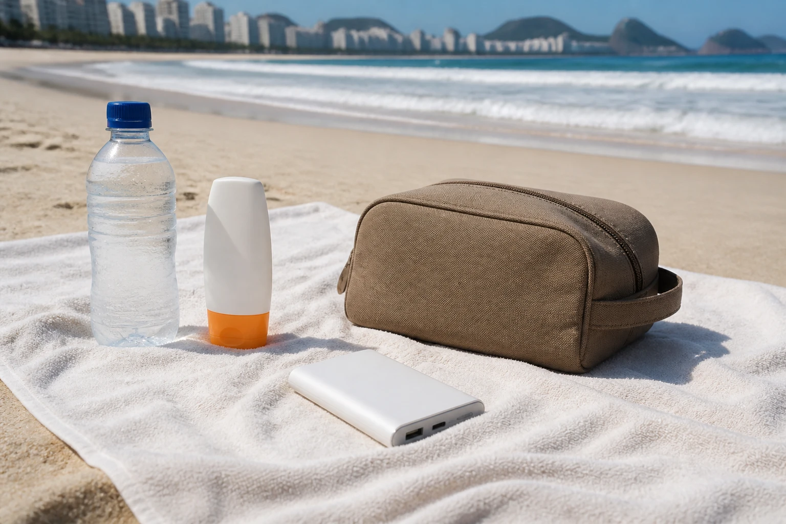 Compact essentials for a Copacabana Beach visit