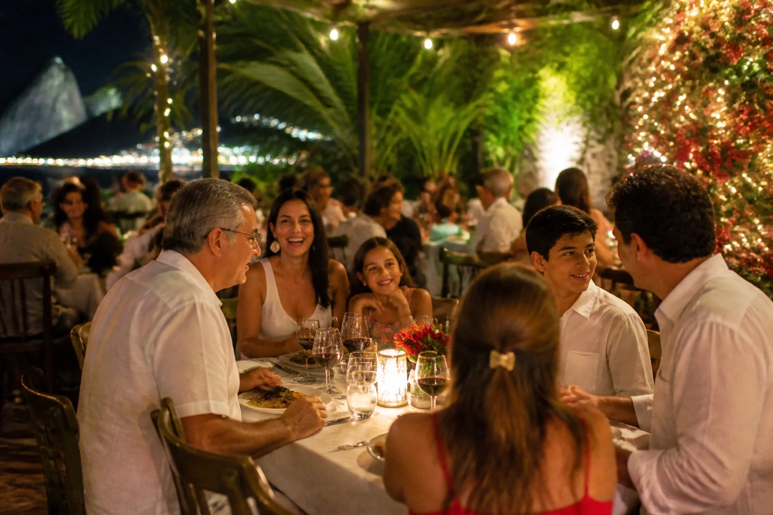 A festive Christmas meal in Rio de Janeiro