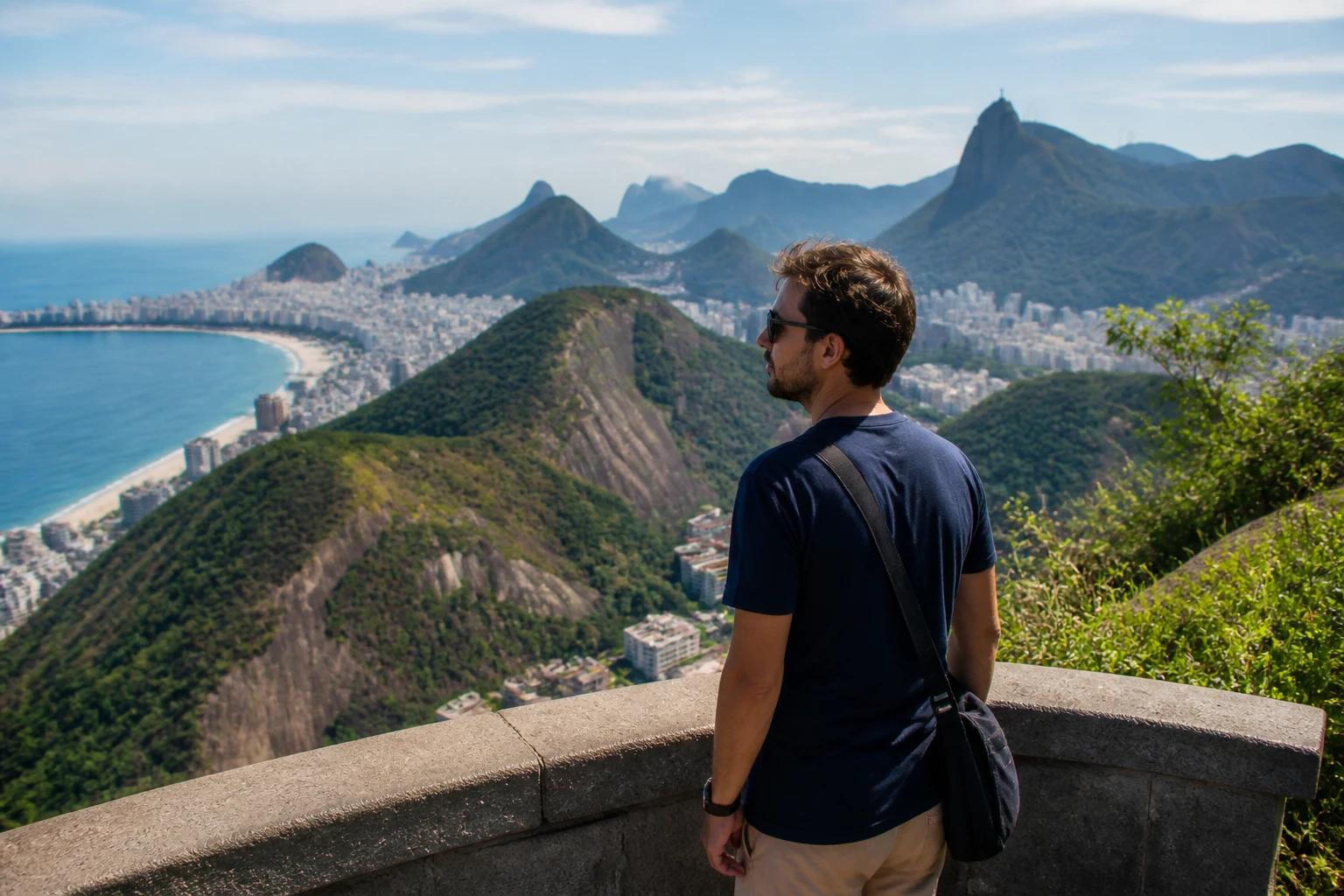 Solo sightseeing in Rio de Janeiro during daylight