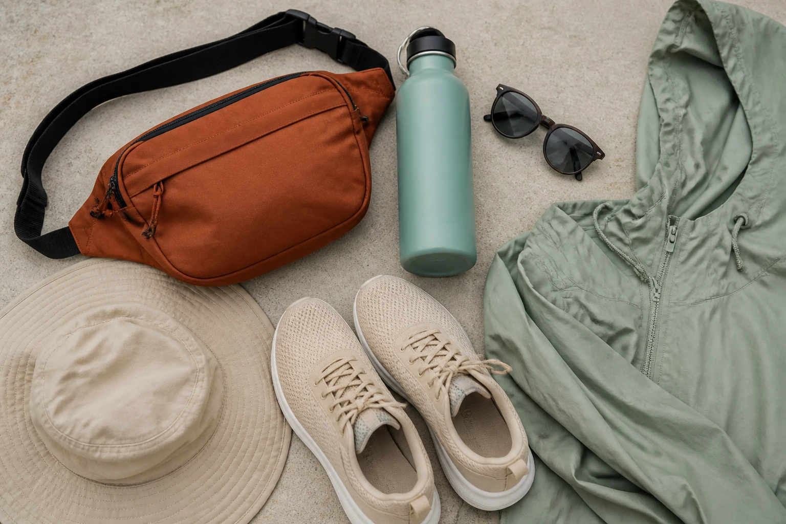 Practical items for a summer day in Rio de Janeiro