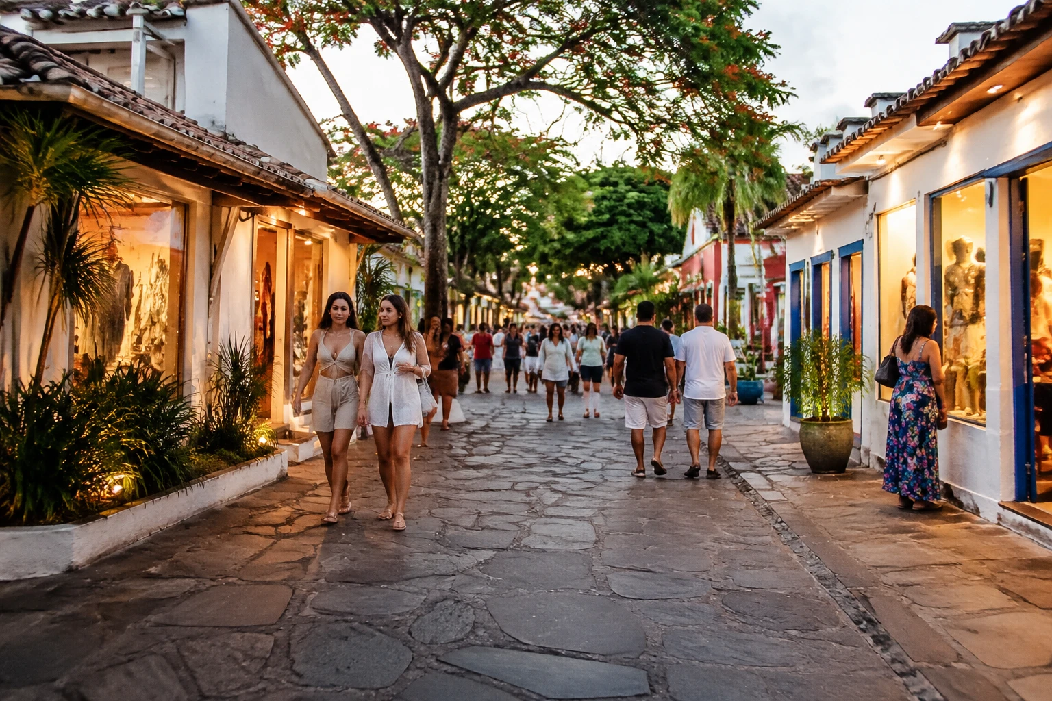 Cobblestone Rua das Pedras in Búzios