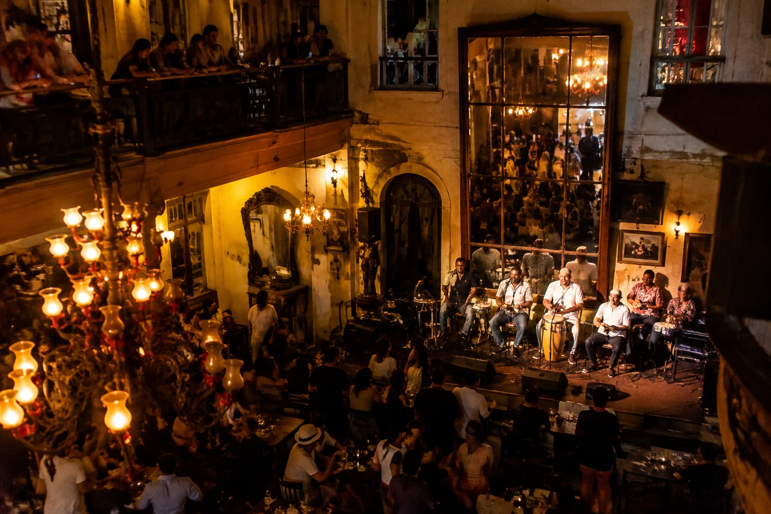 Live Brazilian music inside Rio Scenarium in Centro, Rio de Janeiro