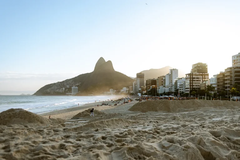 Ipanema Beach and Avenida Vieira Souto in Rio de Janeiro