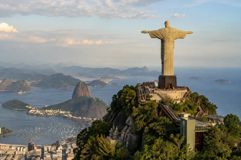 Christ the Redeemer statue atop Corcovado in Rio de Janeiro