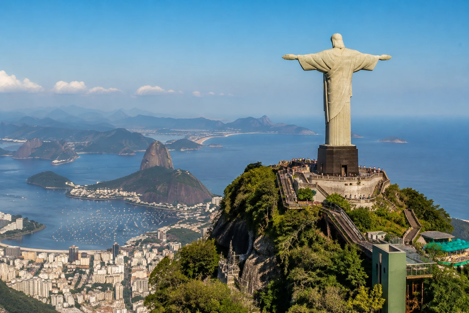 Christ the Redeemer statue on Corcovado in Rio de Janeiro