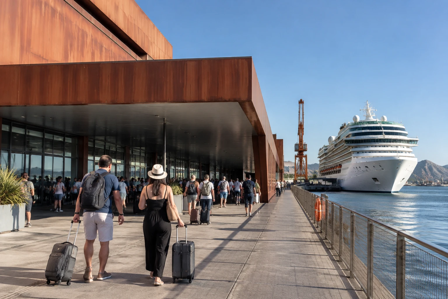 Pier Mauá cruise terminal entrance area in Rio de Janeiro