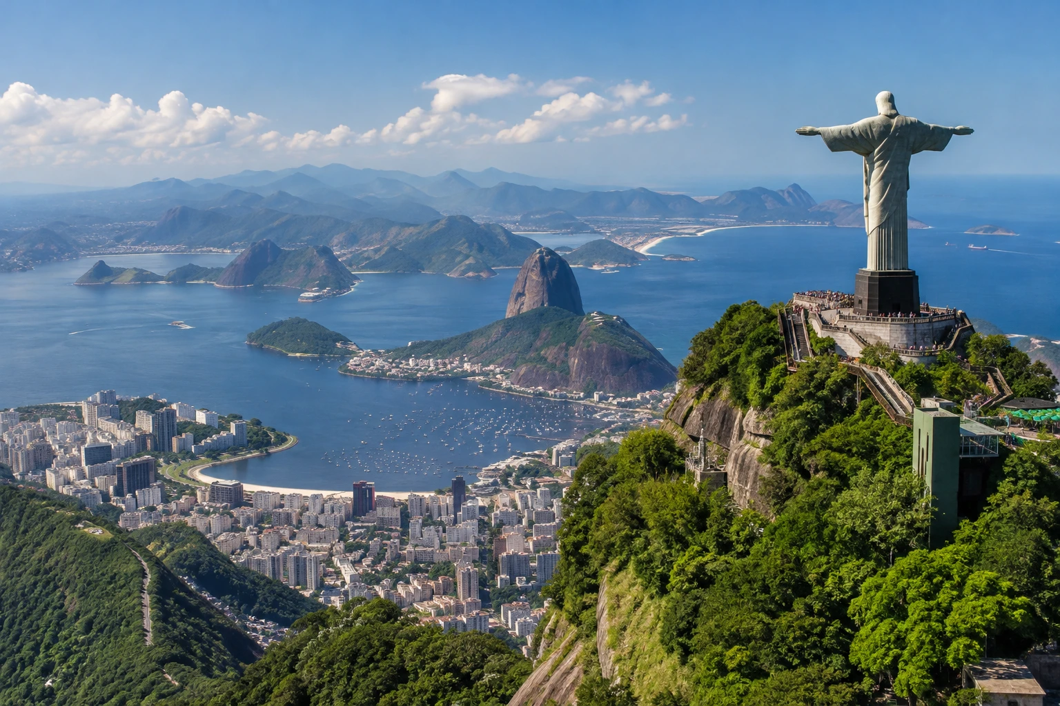 Rio de Janeiro’s coastline and urban landscape in spring